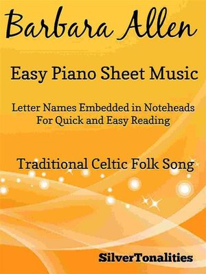 cover image of Barbara Allen Easy Piano Sheet Music